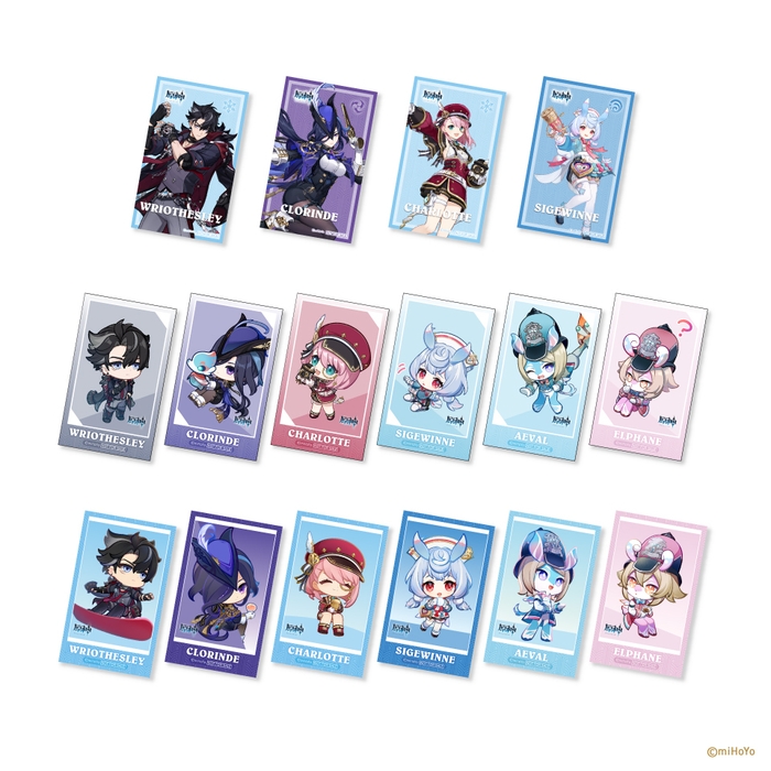 ▲前半:1/11(土)~1/26(日)原神 オリジナルカード(全16種)