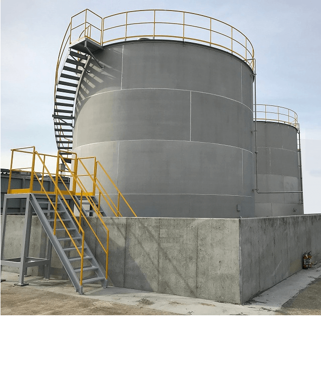 コーンルーフ型現地組タンク、製作事例のご紹介！