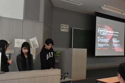 3年生のプレゼンの様子