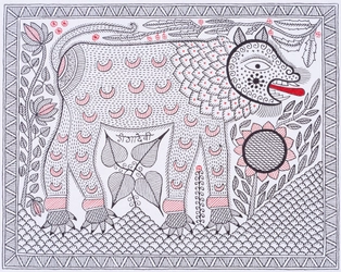 創造性豊かな“インド民族アート”約90点を一堂に紹介！ 「ミティラー美術館コレクション展　 インド コスモロジーアート　自然と共生の世界」　 たばこと塩の博物館(東京・墨田区)で2月6日～5月16日開催