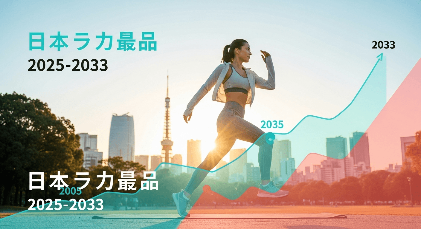 日本のアスレジャー市場は2033年までに381億米ドルを超え、年平均成長率5.4%で成長すると予測