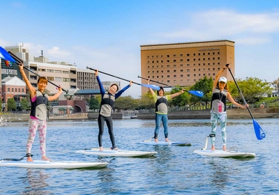 秋の爽やかな風を感じてSUP
