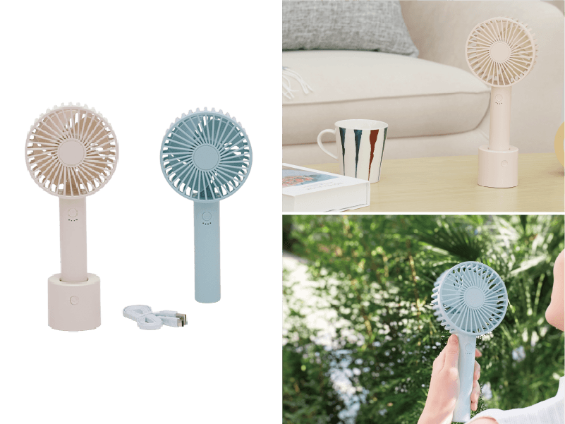 回転台付きハンディファン YM-400GE