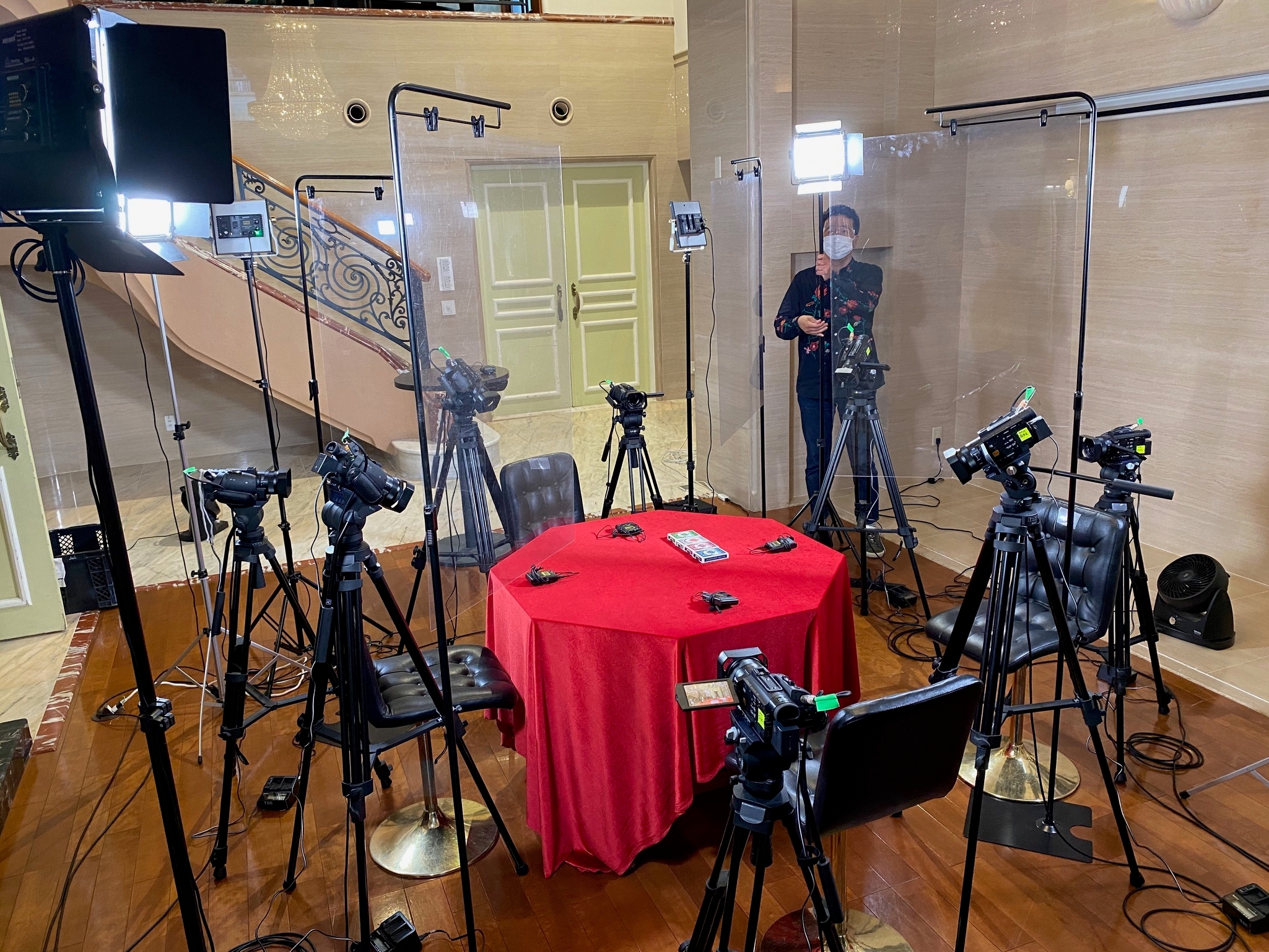 10台ものカメラで撮影!