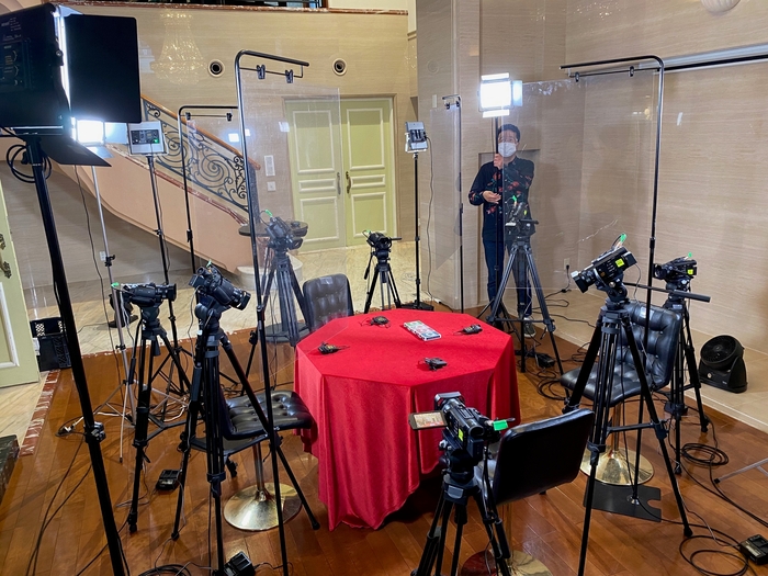 10台ものカメラで撮影!