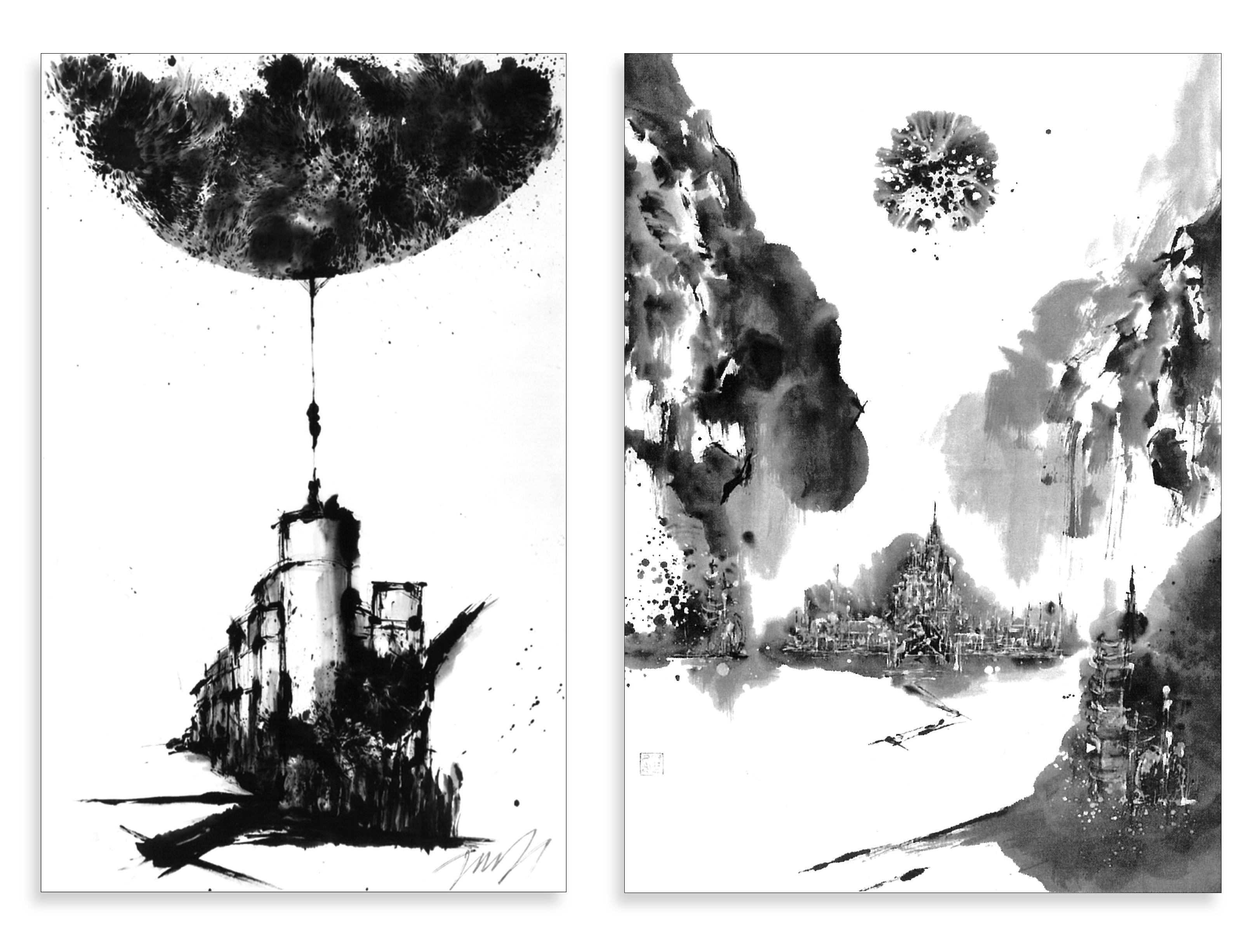 圧倒的なデザイン力！墨絵作家・横山円が9月6日(金)～9月8日(日)に表参道にて個展を開催