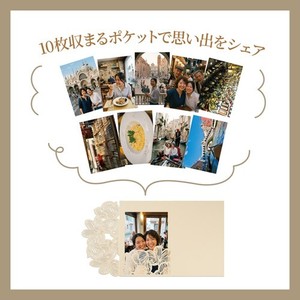 お気に入りの写真や旅のスナップをまとめて友人や家族へシェアする際にもぴったり