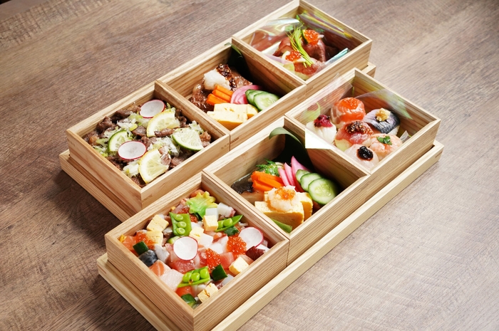 彩り豊かな京箱ずし「貫八御膳」「みやこ御膳」