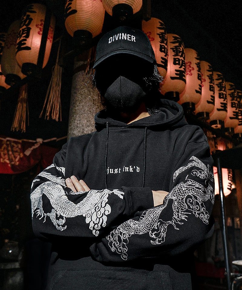 Just Ink’d Hoodie(ブラック/ホワイト)