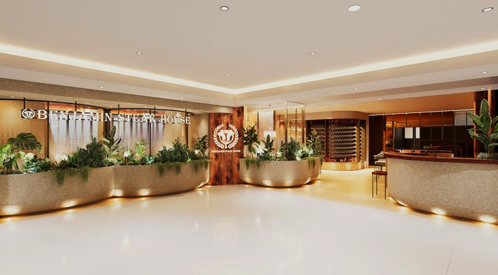 「ベンジャミン ステーキハウス KITTE大阪」外観