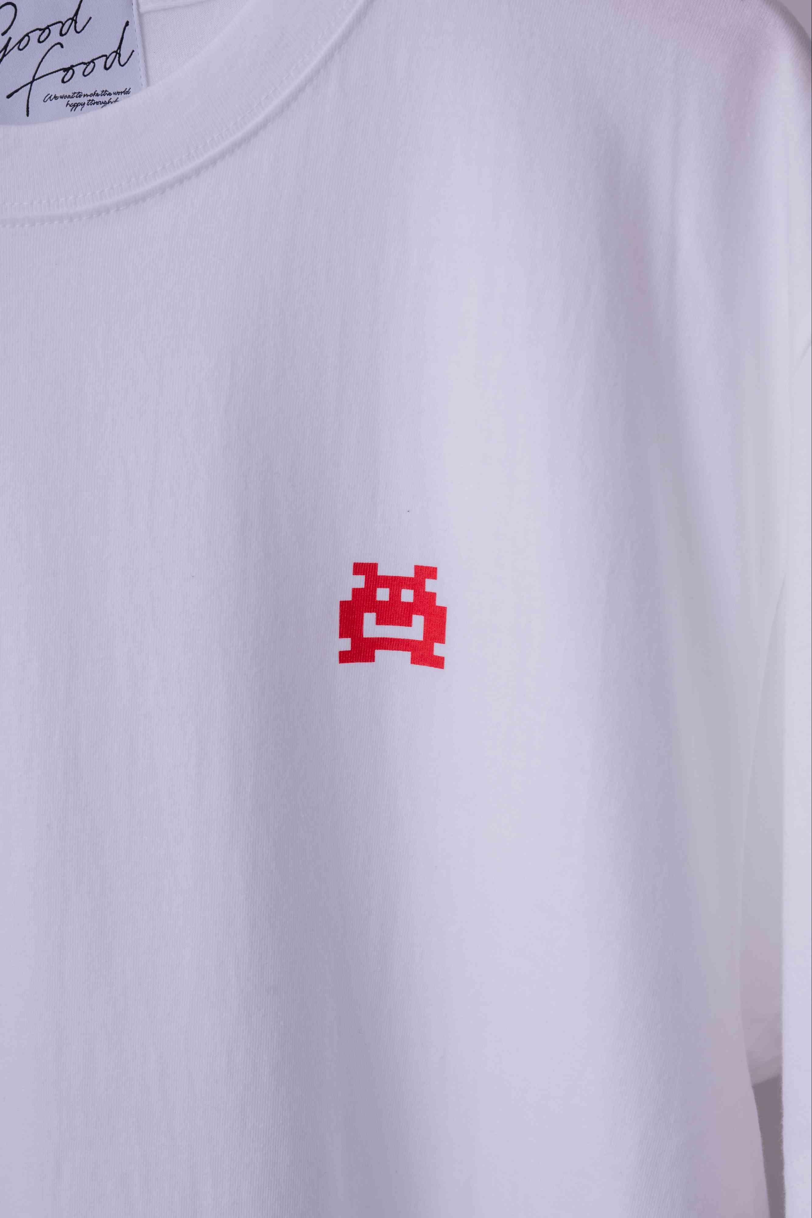 burger T-shirt ホワイト 表デザイン