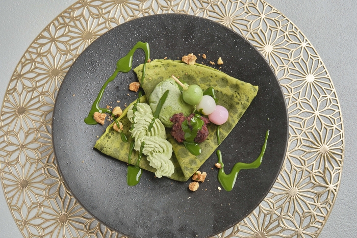 お抹茶クレーププレート