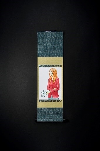 ミニ掛軸【伊藤潤二_うずまきB】