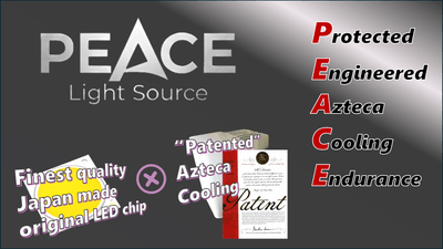 「PEACE光源は、以下の要素を軸に設計された光源概念です。」