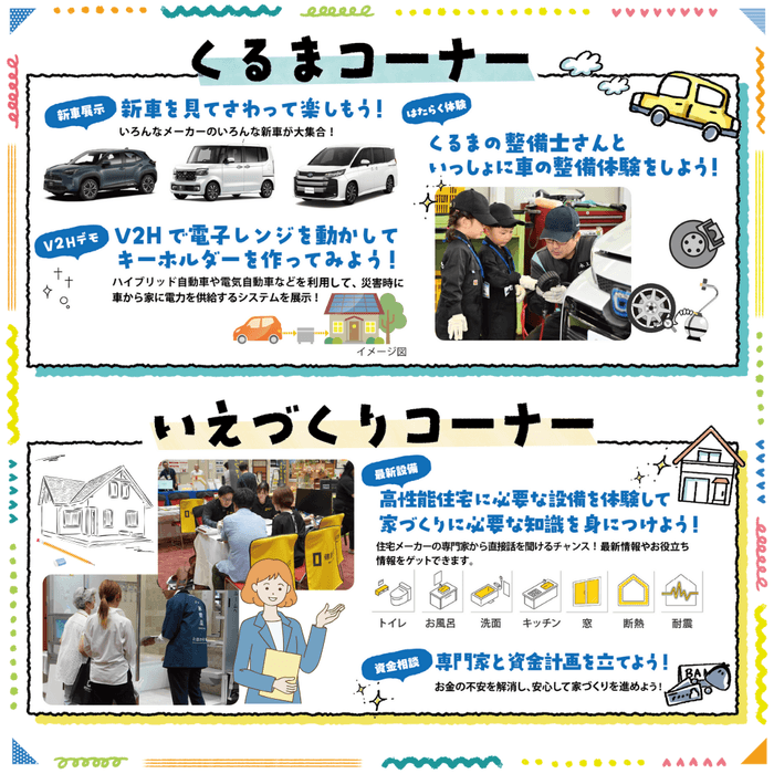 くるまコーナーといえづくりコーナー