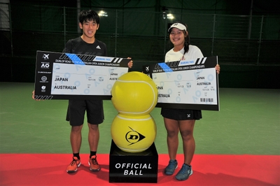 昨年の優勝者　富澤選手（写真左）、ヨドペッチ選手（写真右）