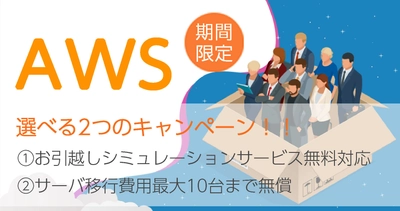 AWS移行促進キャンペーン実施！ ～クラウドに関する相談から移行まで無償にて対応いたします～