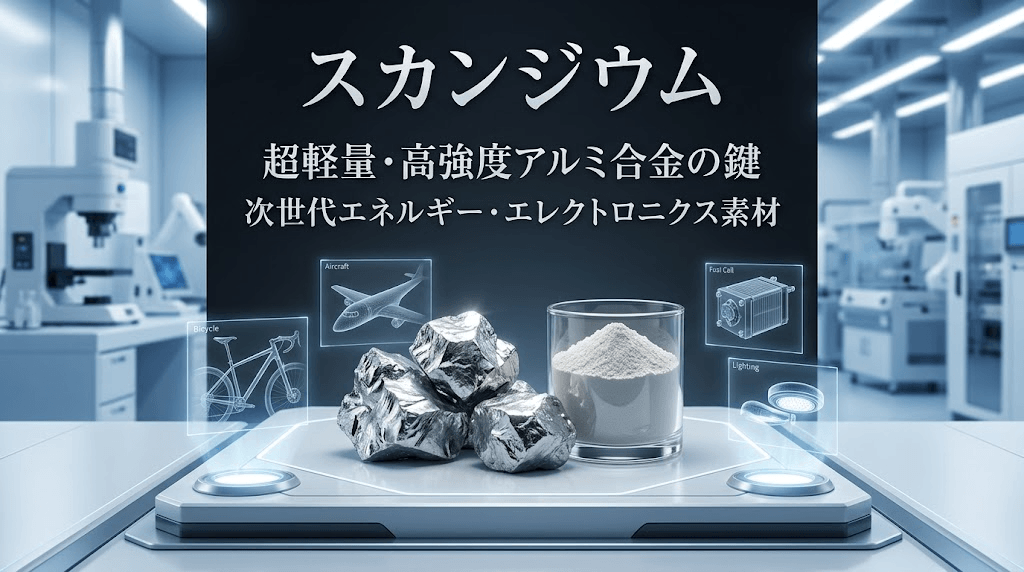 スカンジウムの世界市場規模:年平均成長率12.5%予測、最新トレンドと需要変化2026-2032