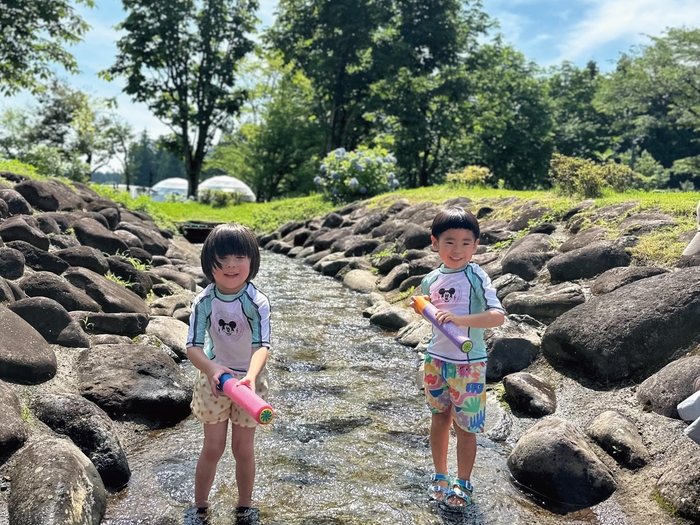 水遊びや水鉄砲合戦