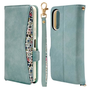 花柄ライトブルー