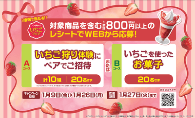 いちごフェア販促物その２（画像はイメージです。）