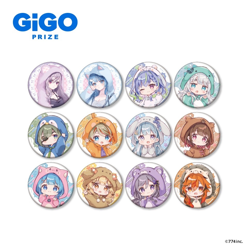 ななしいんく缶バッジ ~Good night、Fluffy girls~ ~GiGO限定~ 全12種