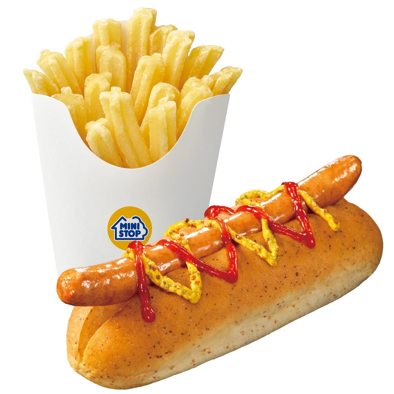 ホットドッグXポテトセット商品画像(画像はイメージです。)