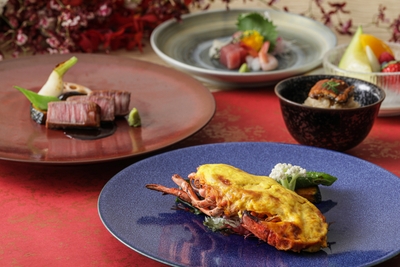 ▲箸でお楽しみいただける和洋会席料理コース