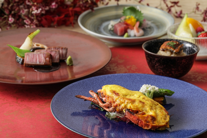 ▲箸でお楽しみいただける和洋会席料理コース