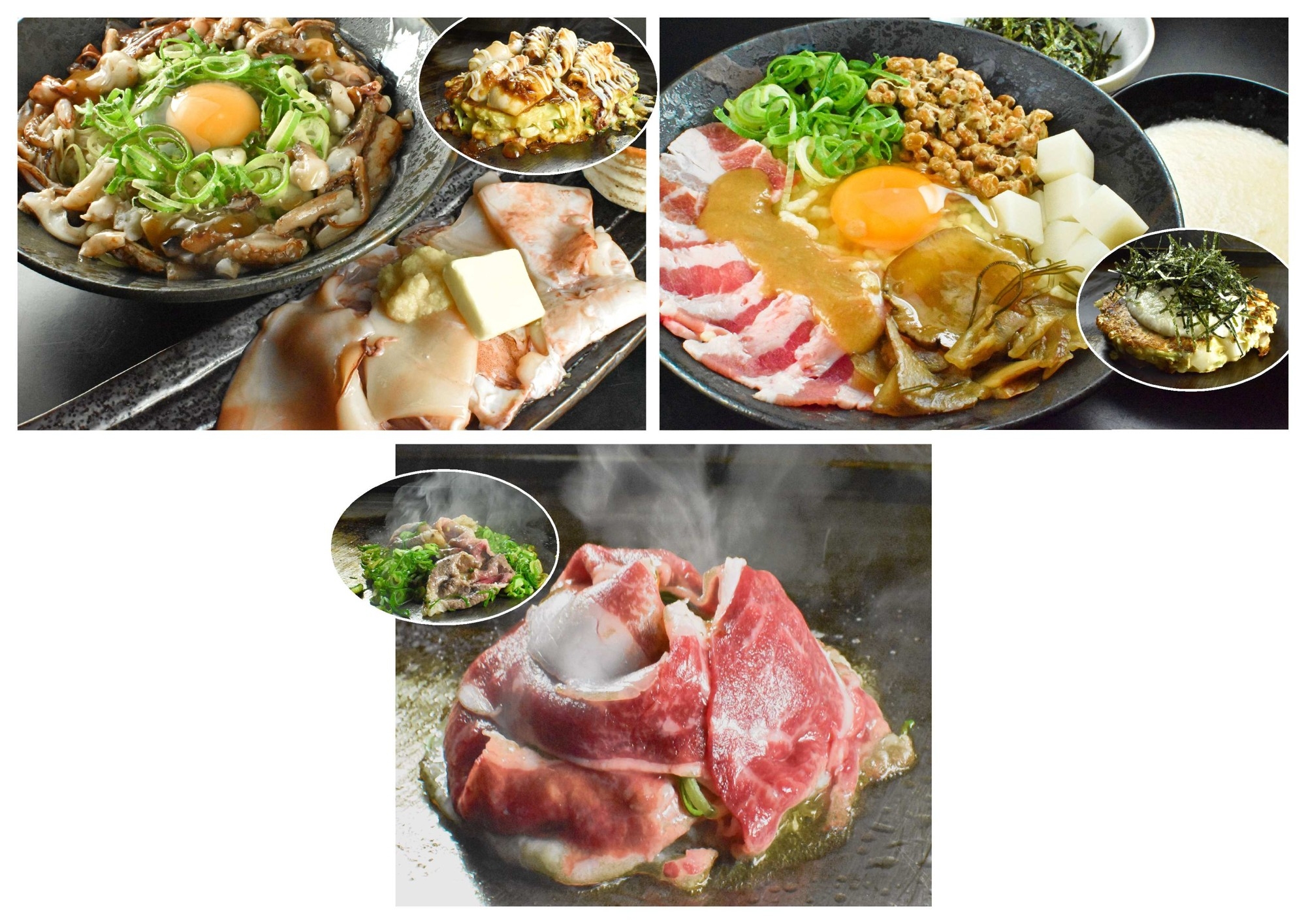 わいずが春の新作お好み焼き3品をラインアップ。こだわり食材を使った期間限定メニューを開始