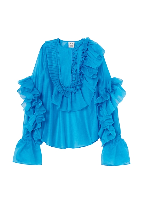 ラッフルボリュームブラウス¥9,999