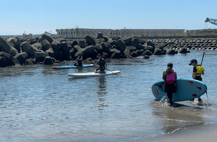 SUP体験の様子