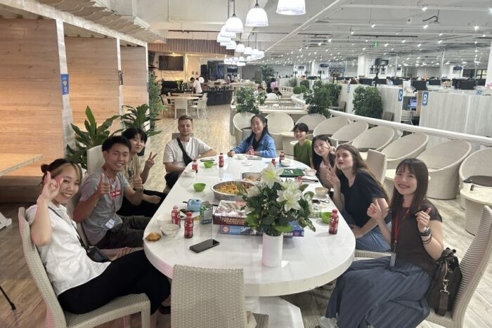 留学生の交流の様子