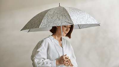 Fuwacool®（フワクール®）　ホワイトラミネート　「ラインフラワー」