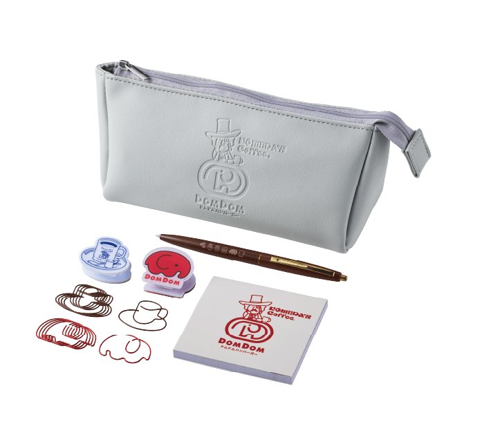 コメ宝くじ2等-コメダ珈琲店×ドムドムハンバーガー オリジナル文具セット