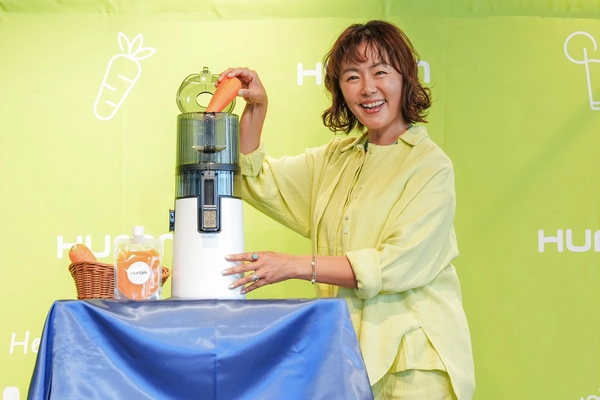 【イベントレポート】 コールドプレスジューサーのパイオニア「ヒューロム」が田中律子さんを迎え新製品発表会を開催！