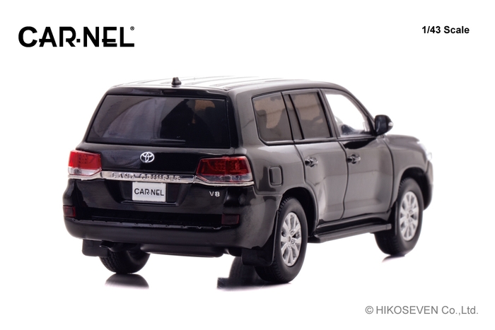 CARNEL 1/43 トヨタ ランドクルーザー AX G selection (URJ202) 2015 Black:右後