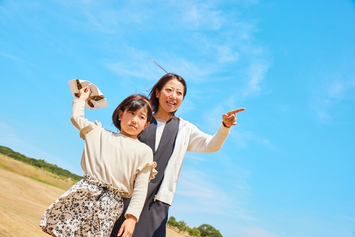 ▲どこまで遠くに飛ばせるか?チャレンジ!