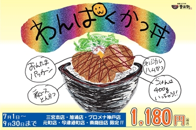 7月8月9月限定「わんぱくかつ丼」