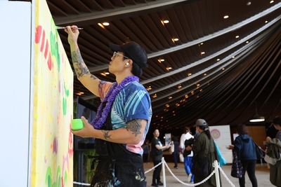 ジャスパー・ウォン氏によるライブペイント