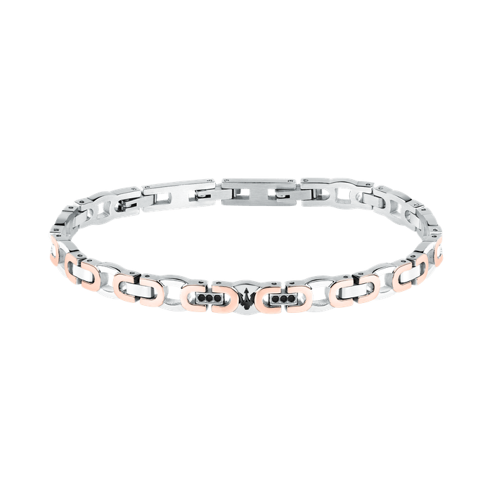 ICONIC BR SS RG+BLACK CRYS BLK 18+3.5CM