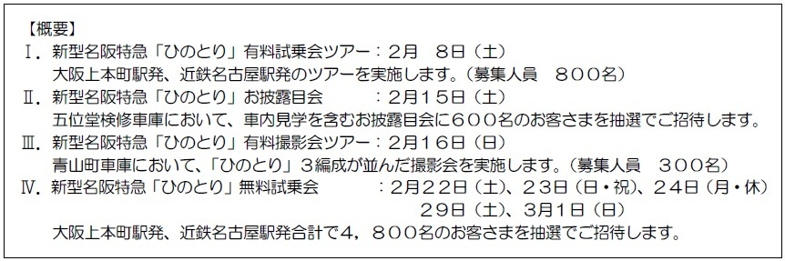 2020年3月14日の運行開始に先立ち、一般のお客さまを対象とした