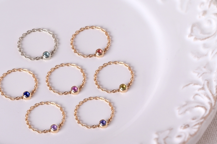 新作「バース ヌード」チェーンリング