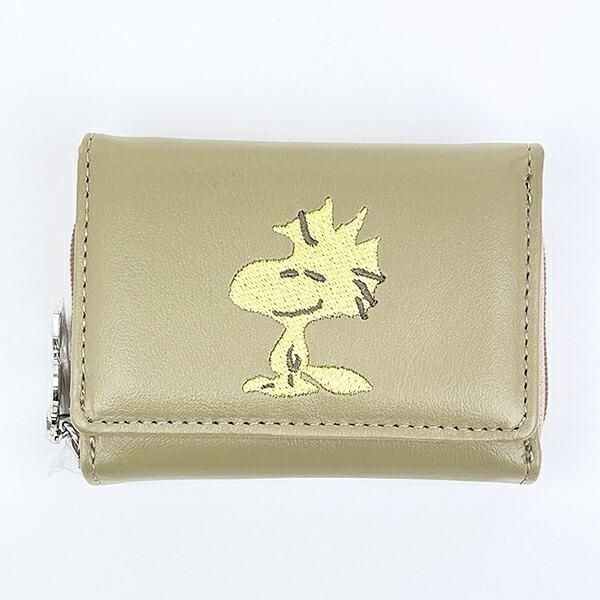 スヌーピーの大人っぽいコンパクトな財布