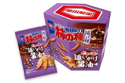 『75g 亀田の柿の種 揚げ種 追いがけ醤油味』