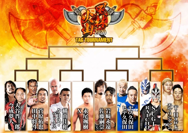 プロレスリングZERO1「風林火山タッグトーナメント2020」出場チーム決定!