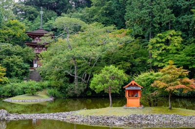 ▲浄瑠璃寺　庭園と国宝「三重塔」【1コース】