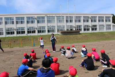 -北海道浜頓別町-小学校での体育の授業