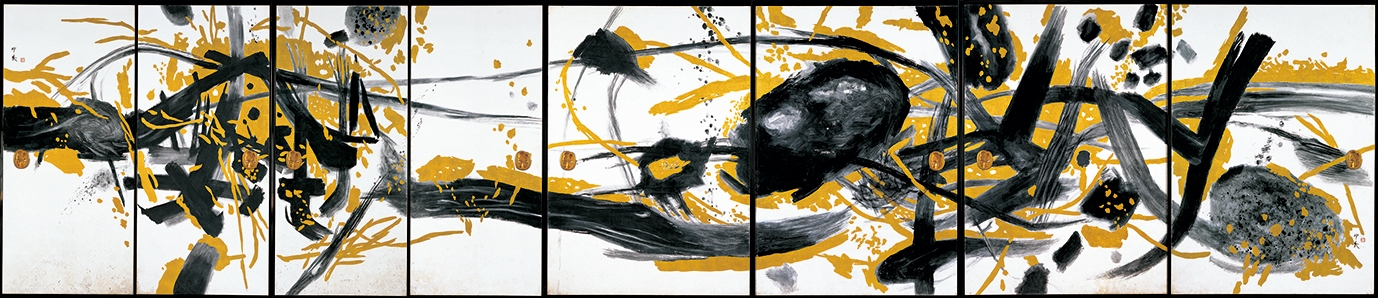 堂本印象 太平洋(全8面)1963年 高知・竹林寺(後期展示)