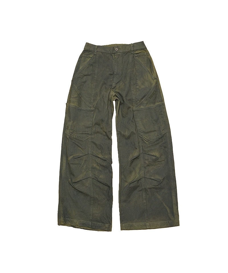 Dirty Wide Tuck Pants